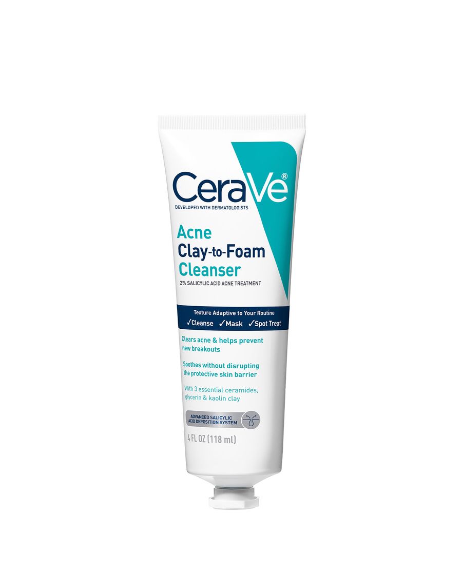 CeraVe Acne Clay-to-Foam Facial Cleanser 118ml